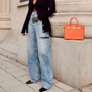 Maison Margiela Side Slit Slash Jeans Washed Light Blue